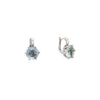 Juego de Anillo y Aretes en Oro Blanco de 18k con Topacios