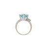 Juego de Anillo y Aretes en Oro Blanco de 18k con Topacios