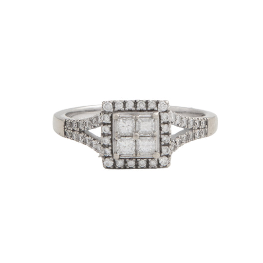 Anillo Racimo Cuadrado