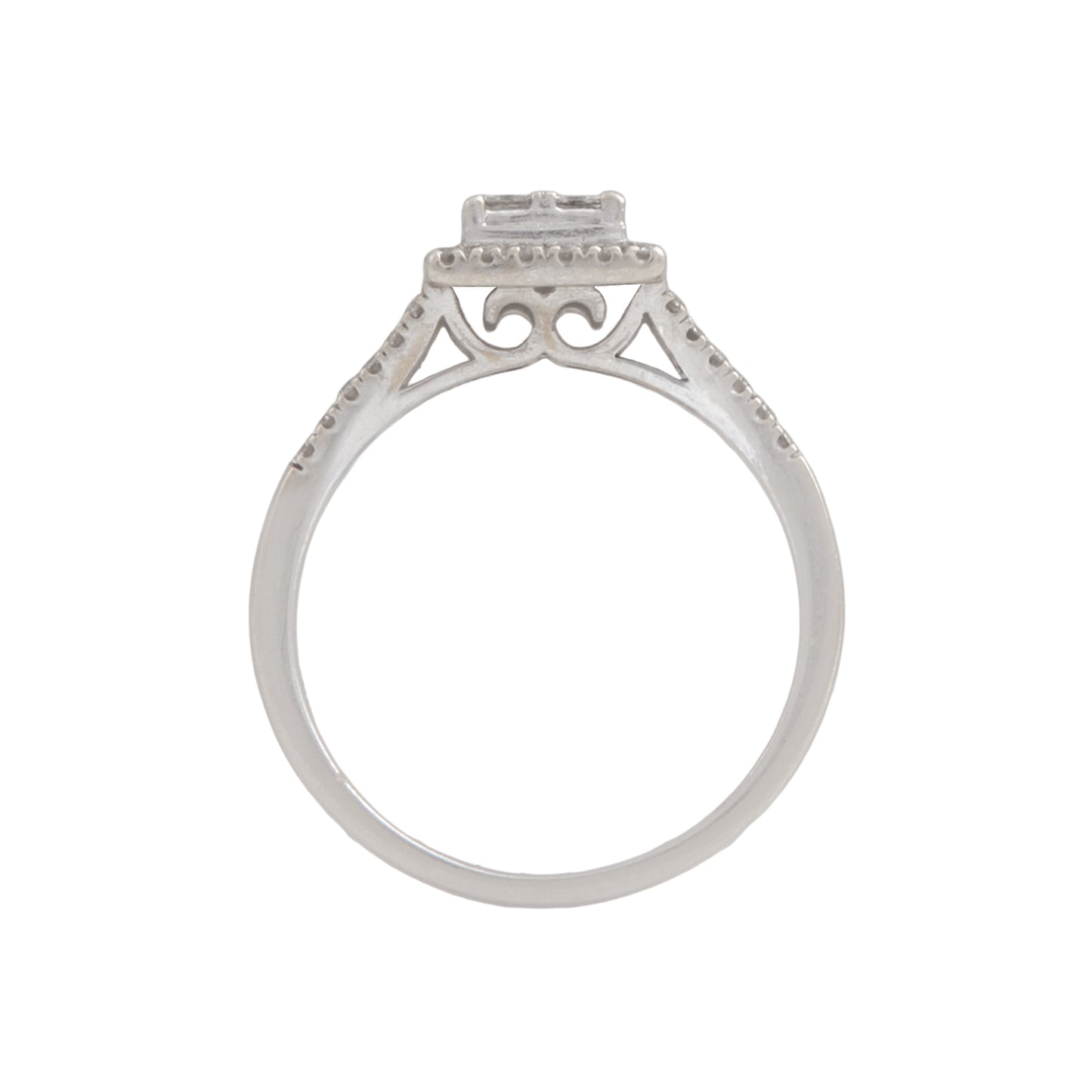 Anillo Racimo Cuadrado