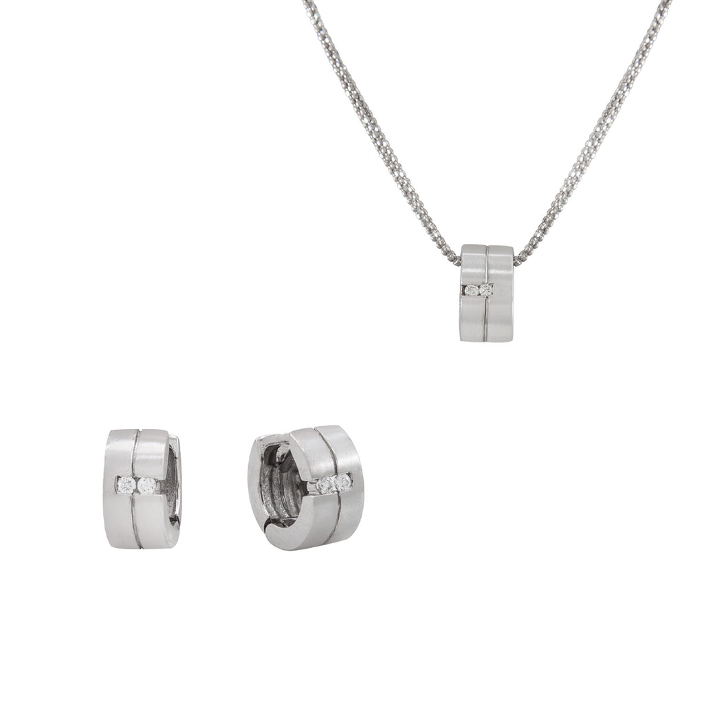 Juego de Collar y Aretes 14k