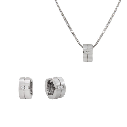 Juego de Collar y Aretes 14k