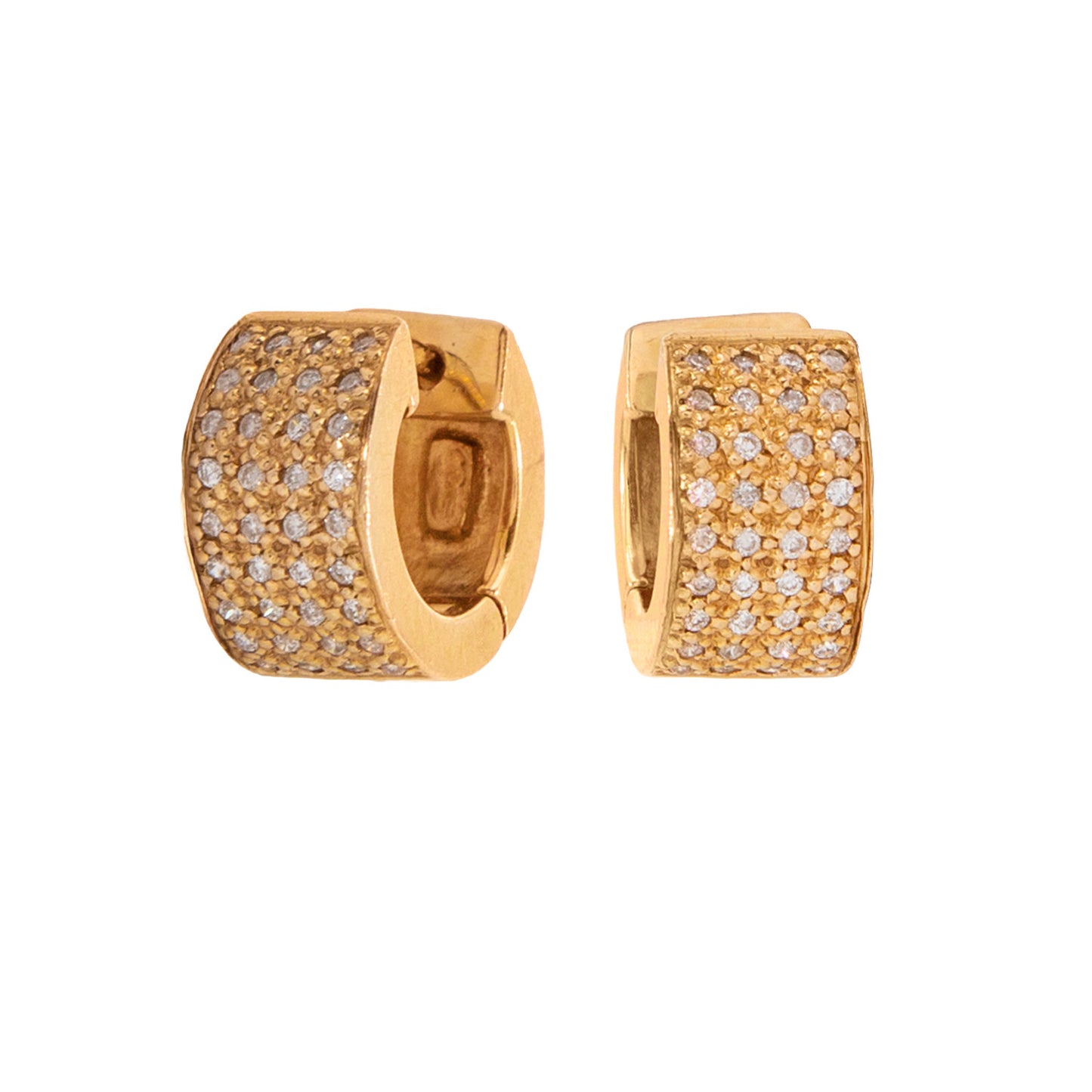 Aretes Huggies Oro Amarillo