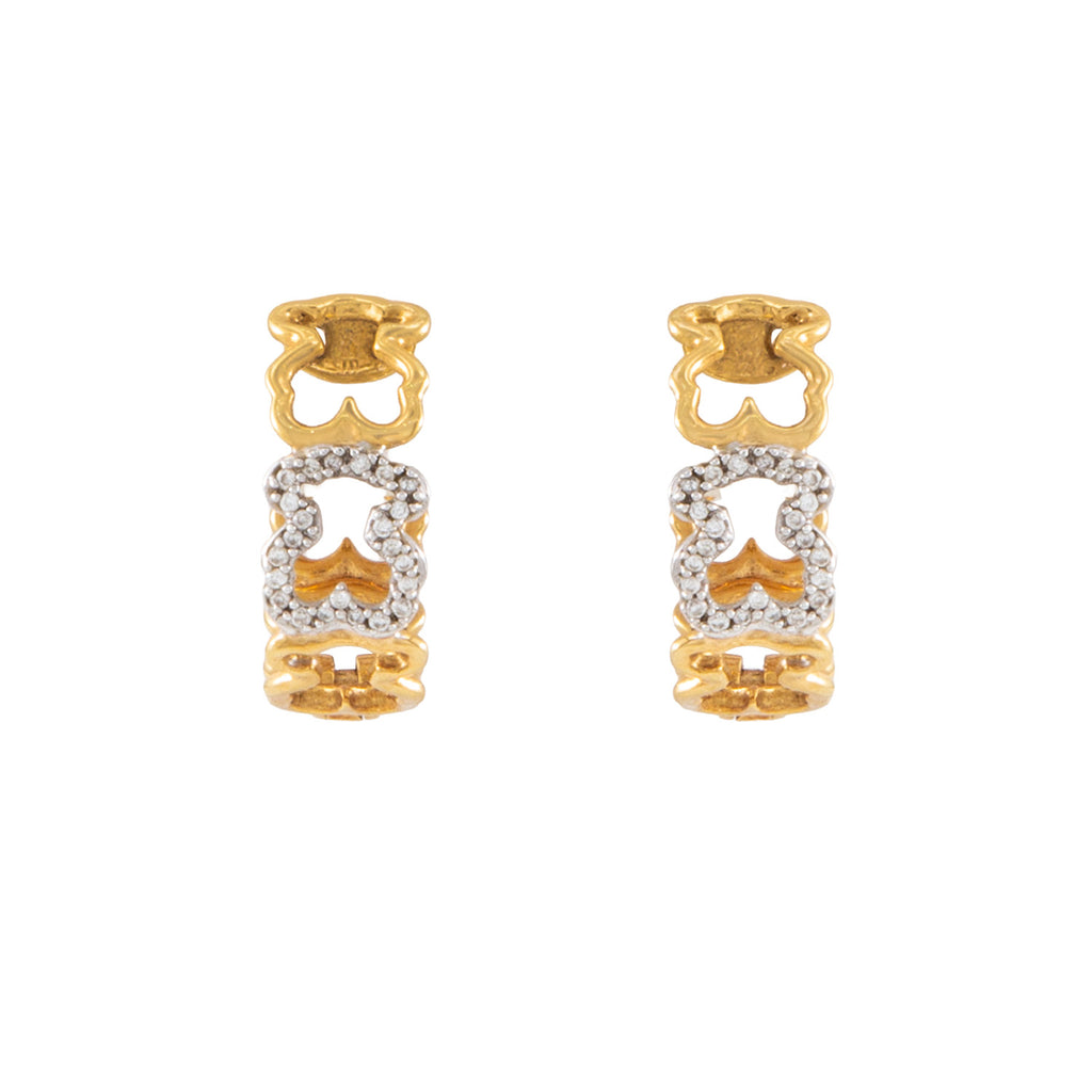 VENDIDO Aretes Silueta Osos 18k