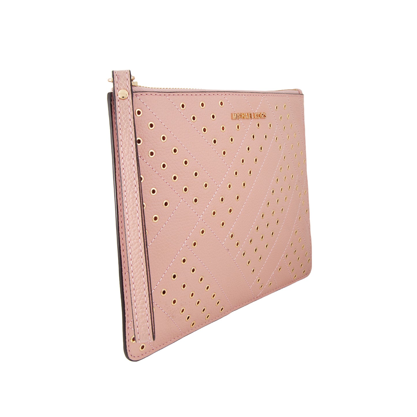 Clutch Jet Set Travel XL Studded Leather Zip