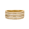 Anillo Churumbela de 5 Hilos en Oro Amarillo de 14K con Diamantes