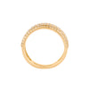Anillo Churumbela de 5 Hilos en Oro Amarillo de 14K con Diamantes