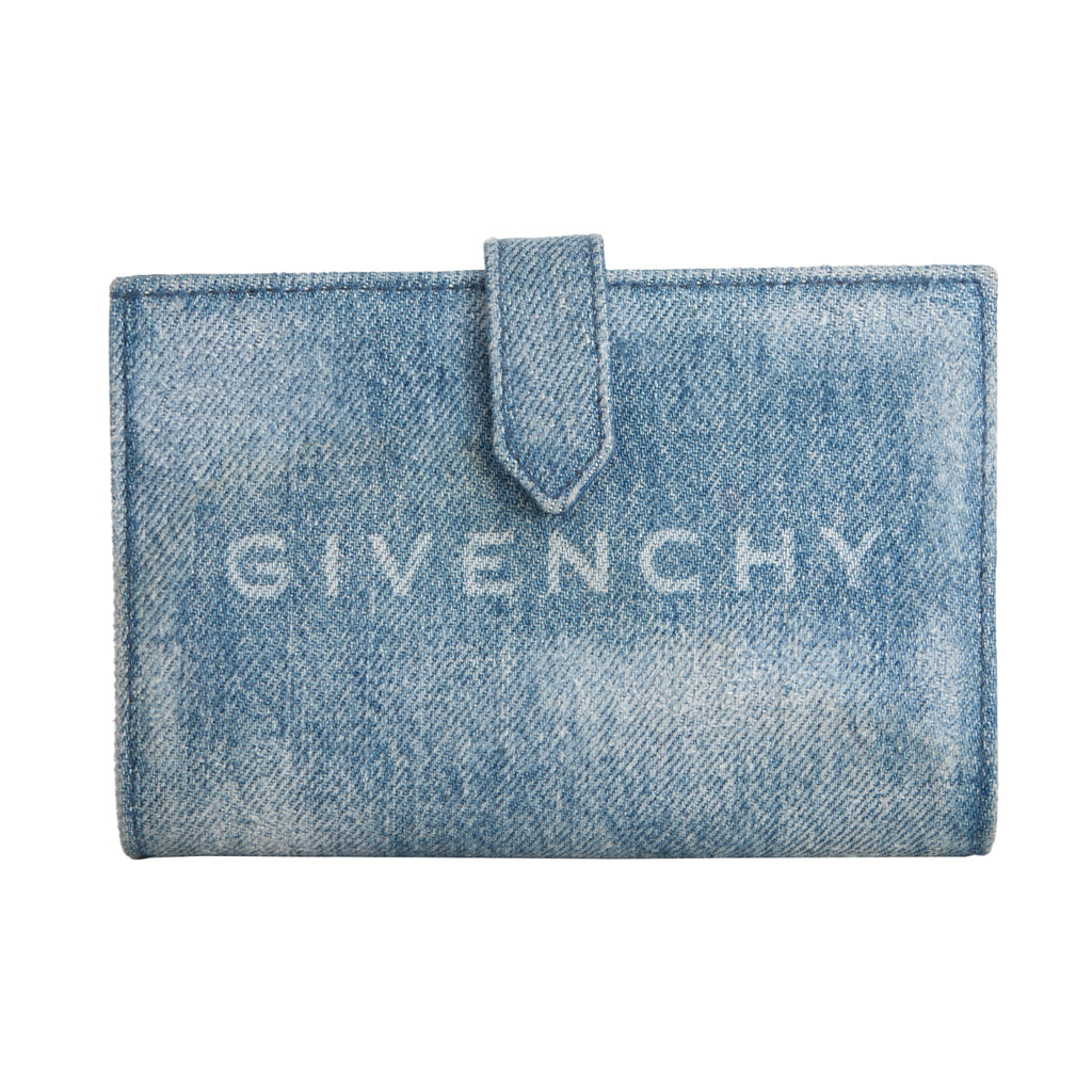 Cartera Medium 4G en Mezclilla Denim Color Azul