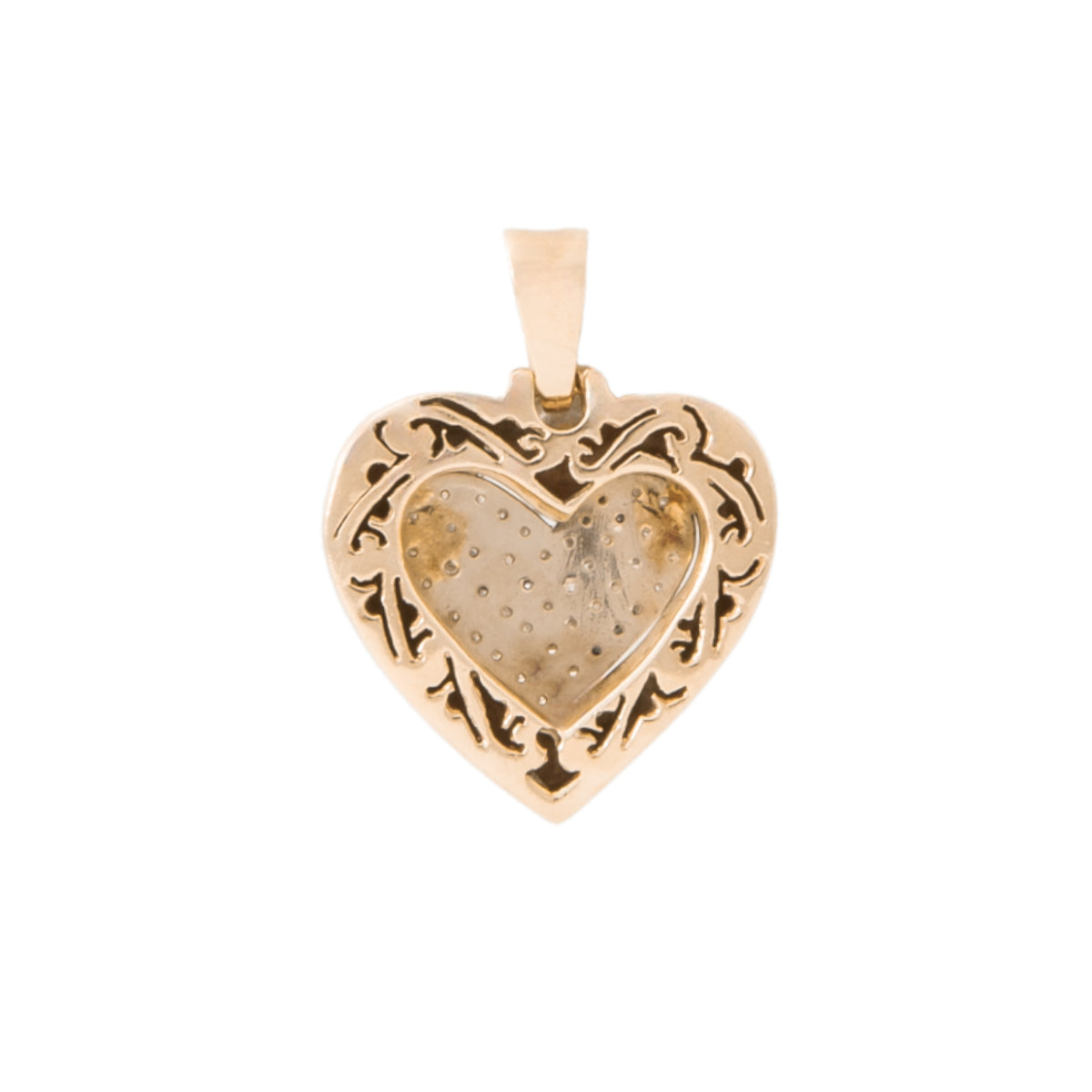 Dije Motivo Corazón en Oro Amarillo de 14k