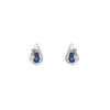VENDIDO Juego de Aretes y Dije con Zafiros y Chispas de Diamante