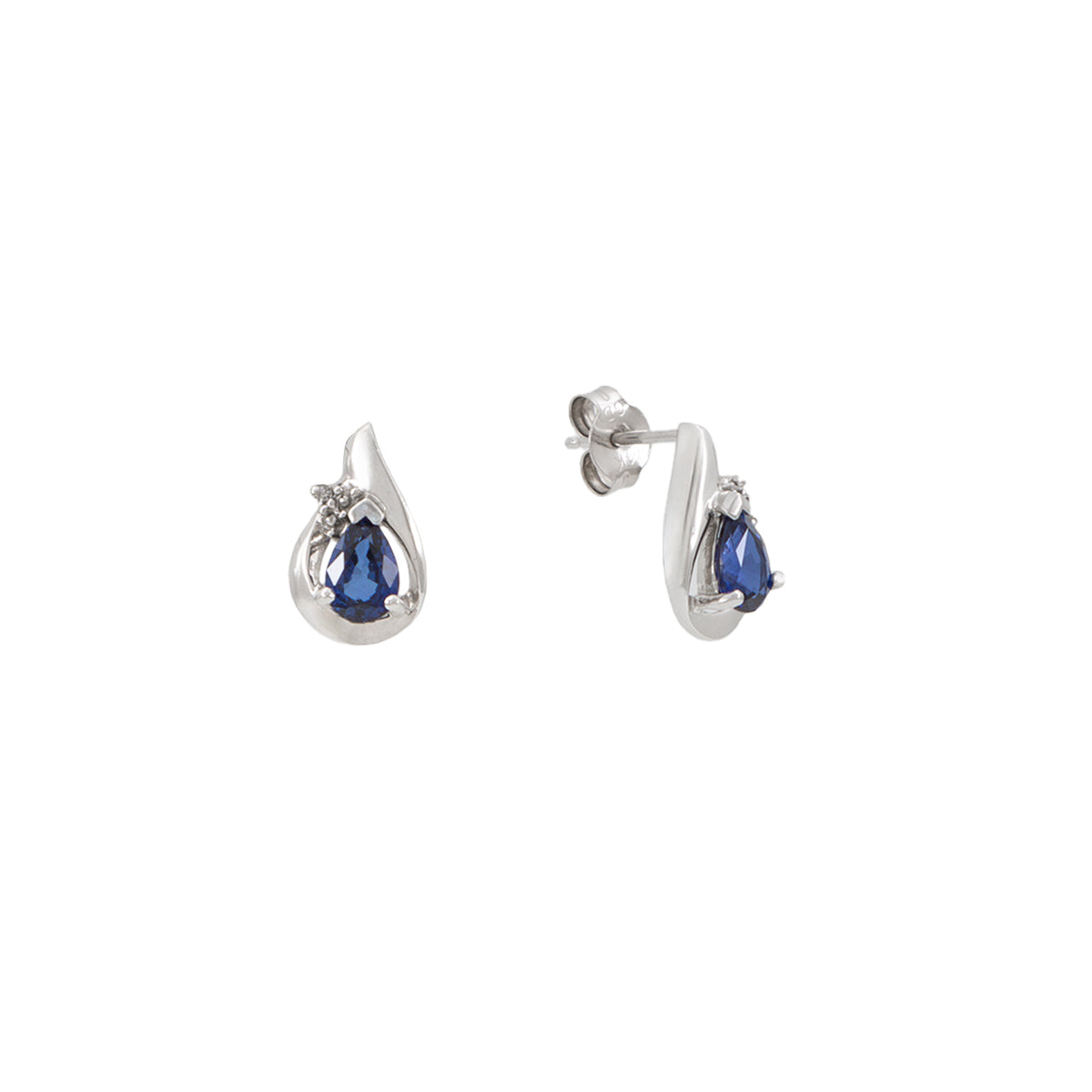 VENDIDO Juego de Aretes y Dije con Zafiros y Chispas de Diamante