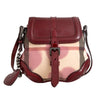 Crossbody en Lona Check con Corazones