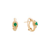 Aretes con Esmeraldas y Diamantes