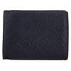 Cartera Gancini en Piel Color Azul Marino