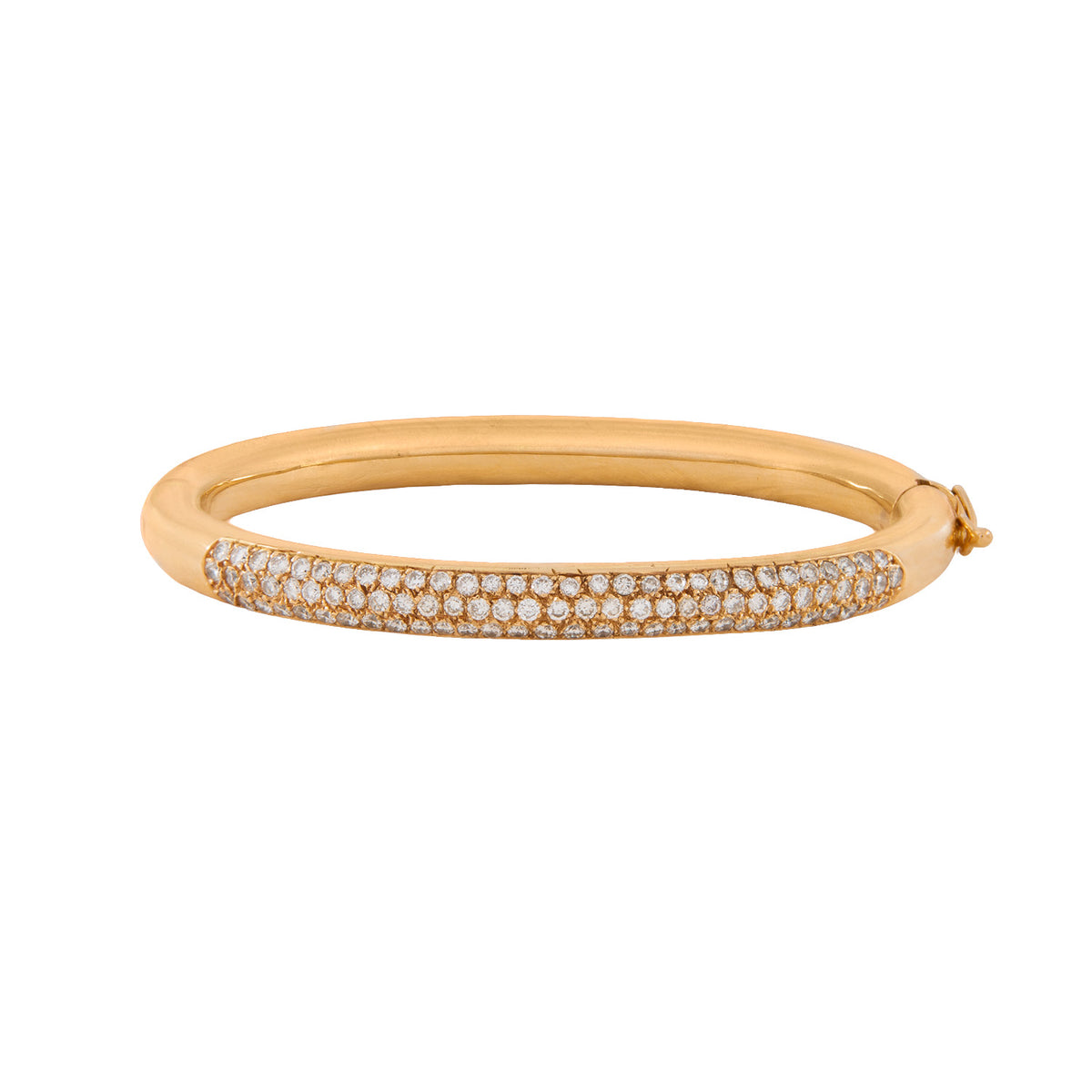Brazalete en Oro Amarillo 18K con Diamantes
