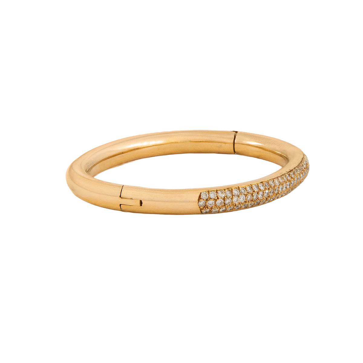 Brazalete en Oro Amarillo 18K con Diamantes