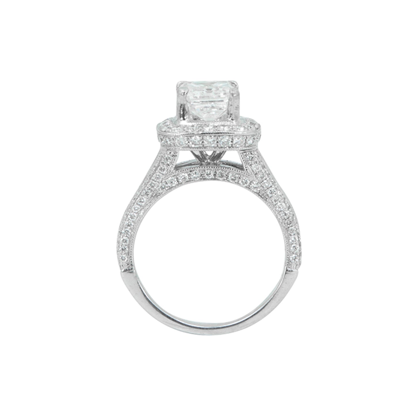 Anillo Solitario Diamante Corte Esmeralda 2.0 CT