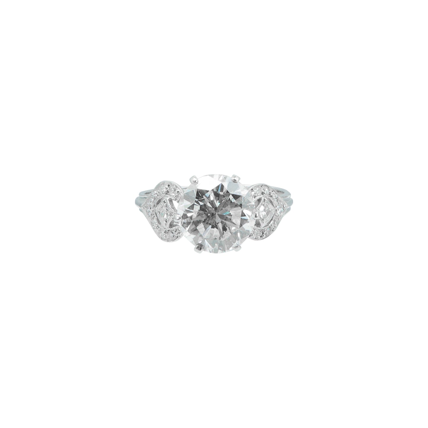 Anillo Solitario con Diamante de 2.84 CT