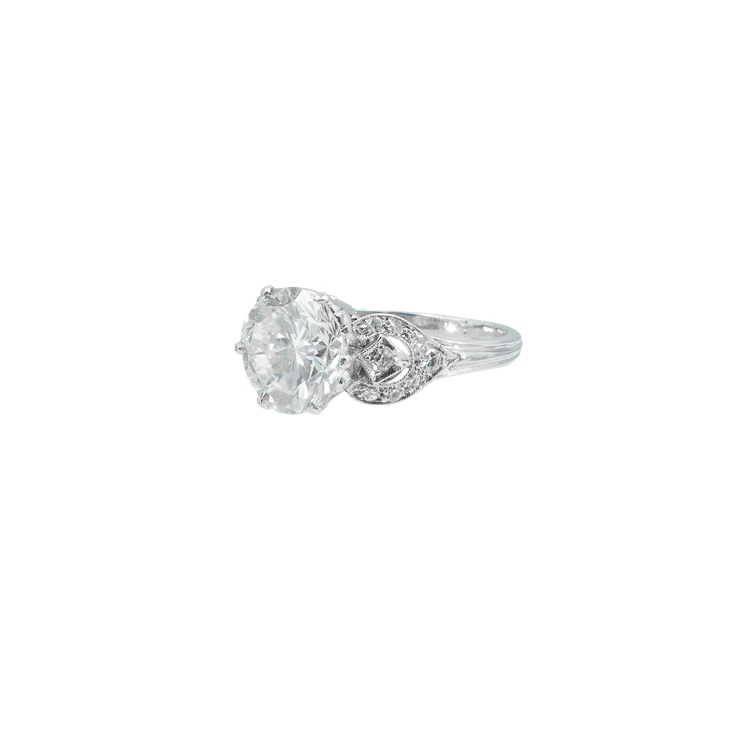 Anillo Solitario con Diamante de 2.84 CT