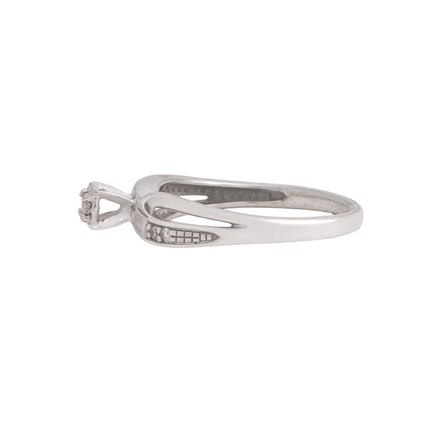 Anillo Solitario Entrelazado