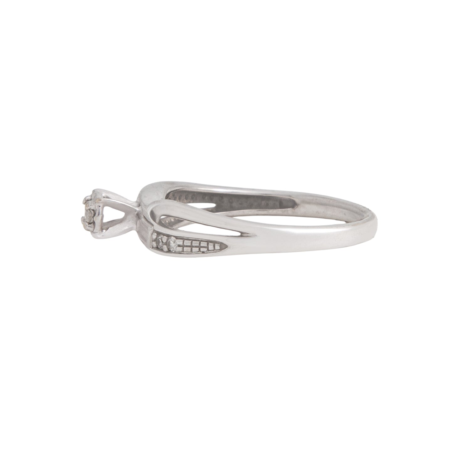 Anillo Solitario Entrelazado