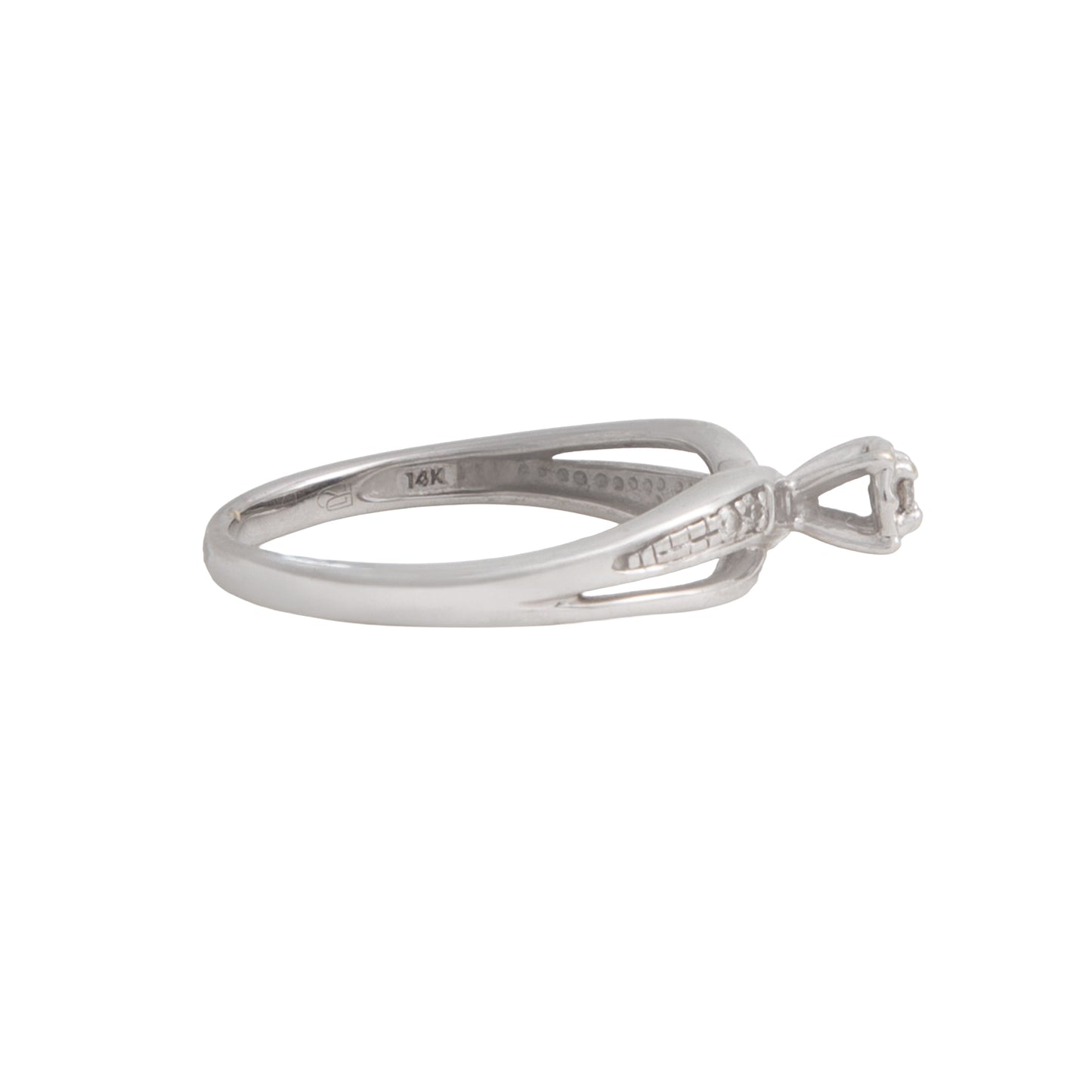 Anillo Solitario Entrelazado