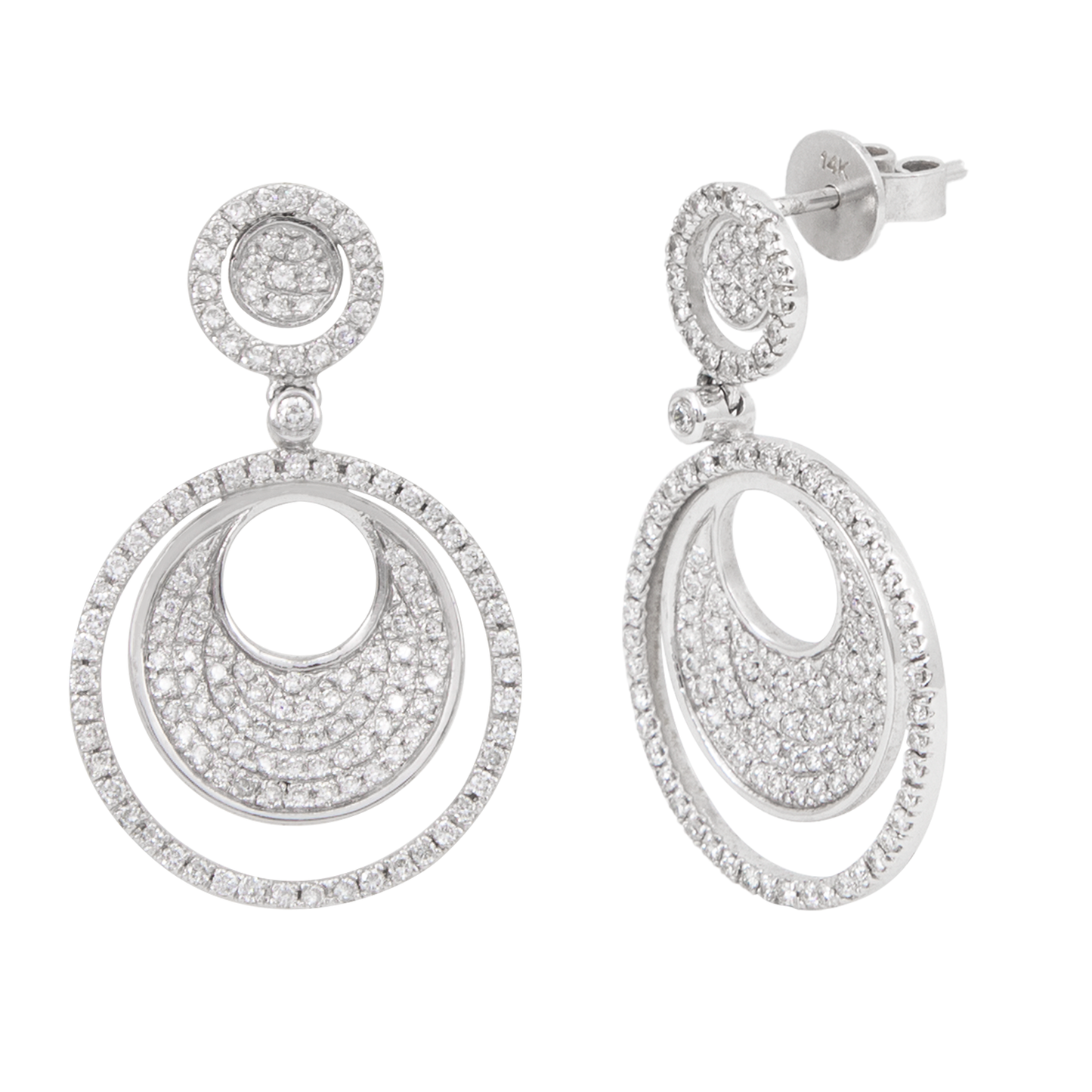 Aretes con Círculos Dobles