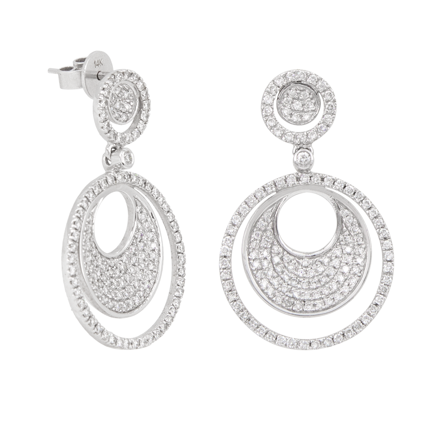 Aretes con Círculos Dobles