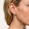 Aretes Diseño "X" 14K