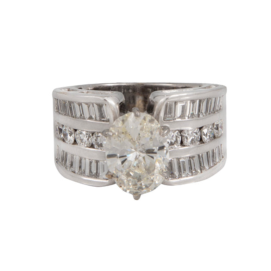 Anillo Solitario Oval