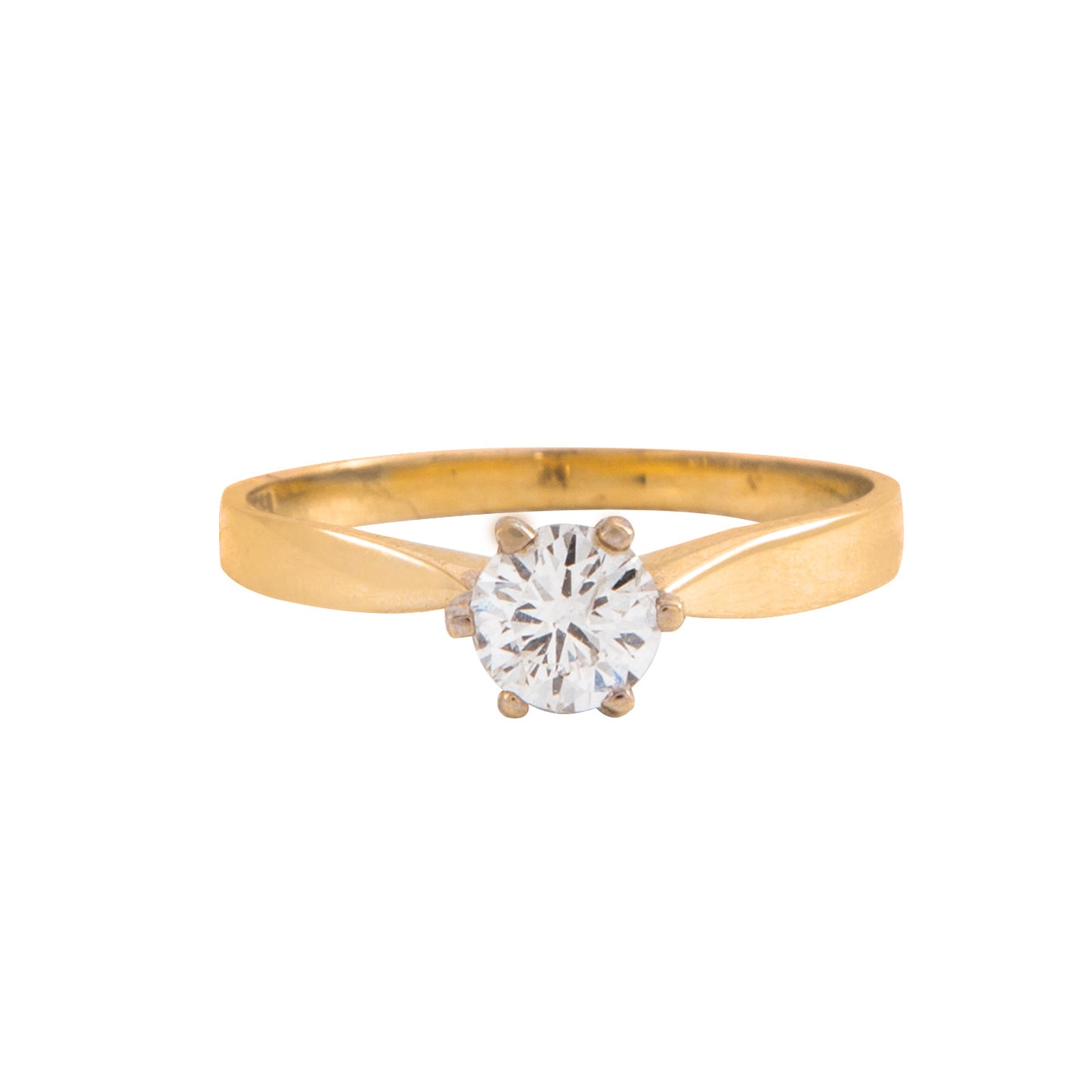 Anillo Solitario 14k