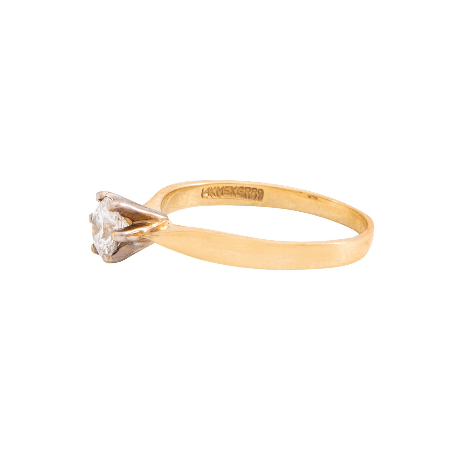 Anillo Solitario 14k
