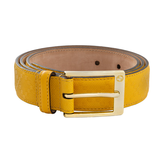 Cinturón Yellow Diamante Leather Square