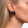 Aretes Ovalados de Oro Amarillo 14K
