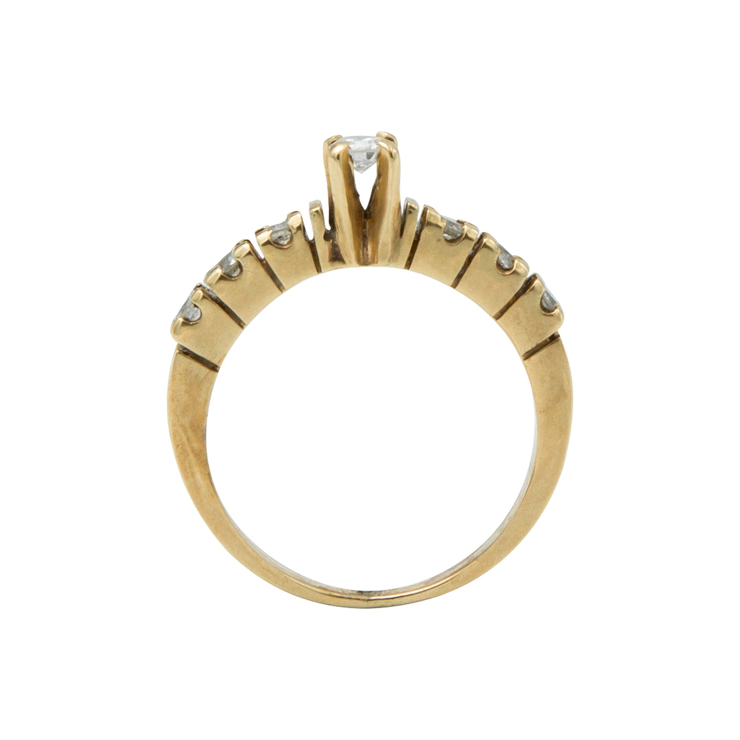 Anillo Solitario Oro Amarillo 0.18 Ct