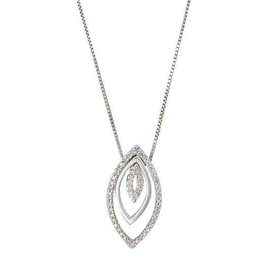 VENDIDO Collar en oro blanco con diamantes