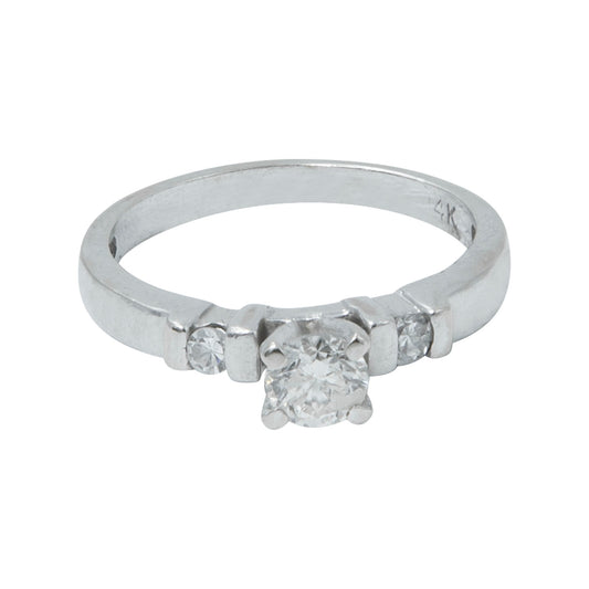 Anillo solitario 14k 0.35CT