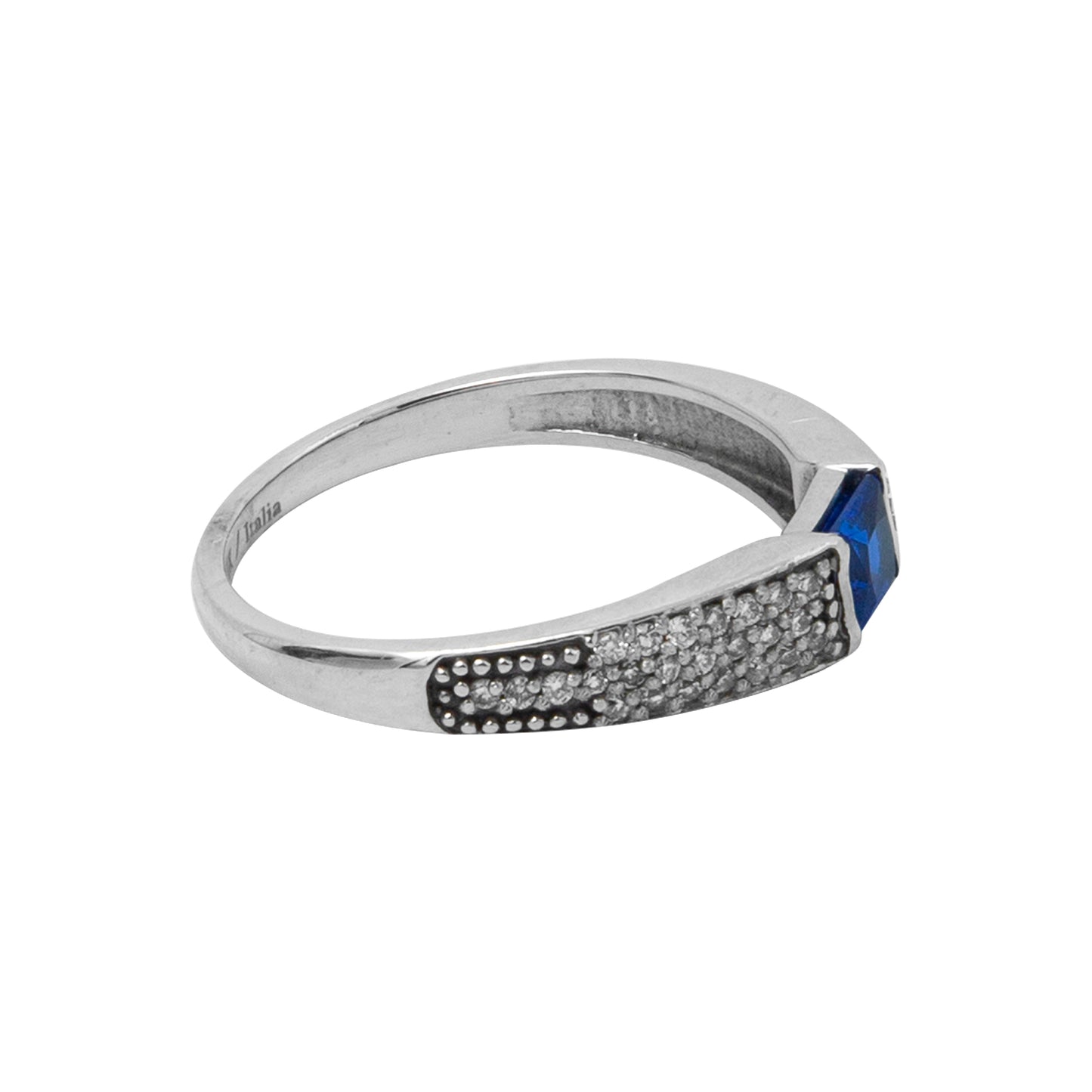 Anillo de Dama con Piedra Azul