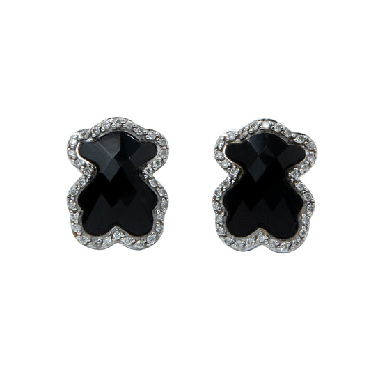 VENDIDO Par de aretes en piedra Onix