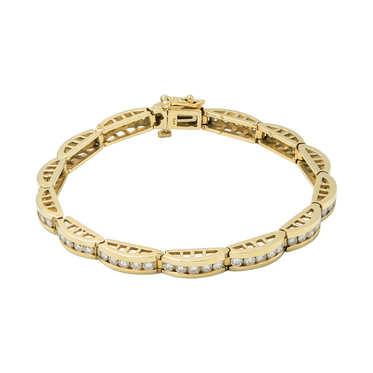 Pulsera en Oro con diamantes