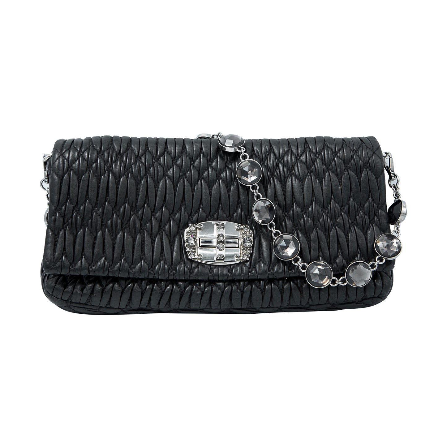 Crossbody Black Rouched