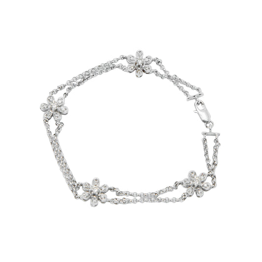 VENDIDO Pulsera en Oro Blanco
