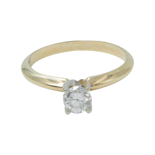 Anillo solitario 14k 0.41CT