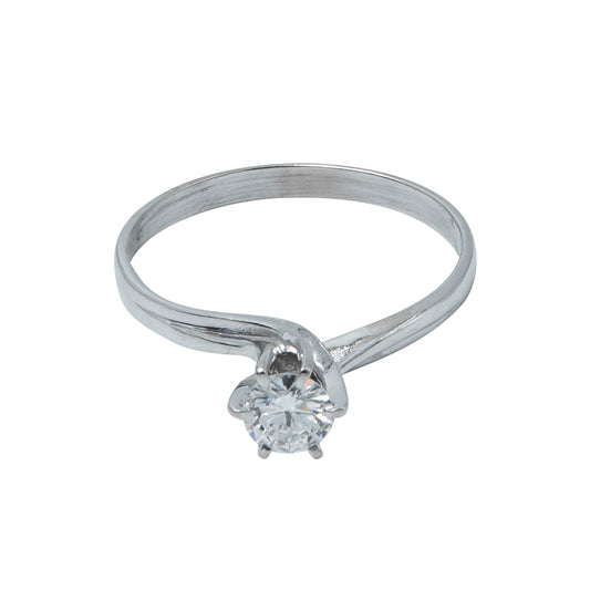 Anillo Claridad VS1 Oro Blanco
