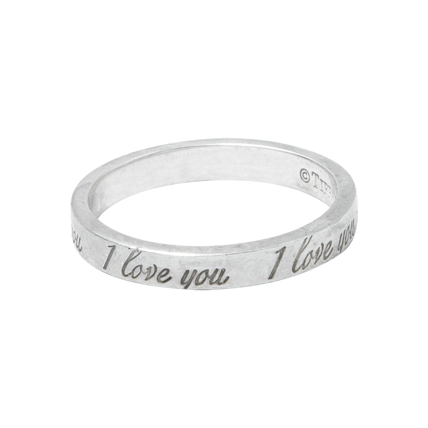 Anillo de Plata con Grabado "I Love You"