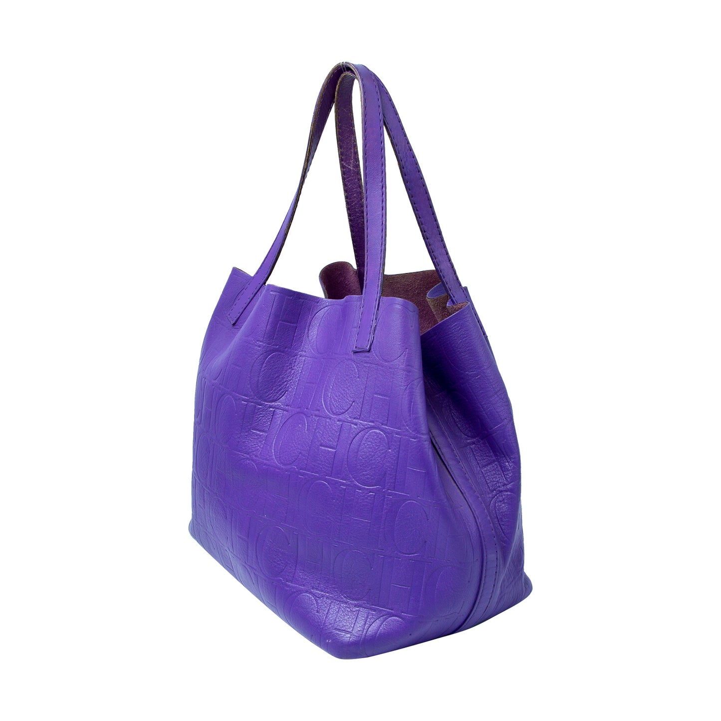 Bolso Matryoska en piel color morado