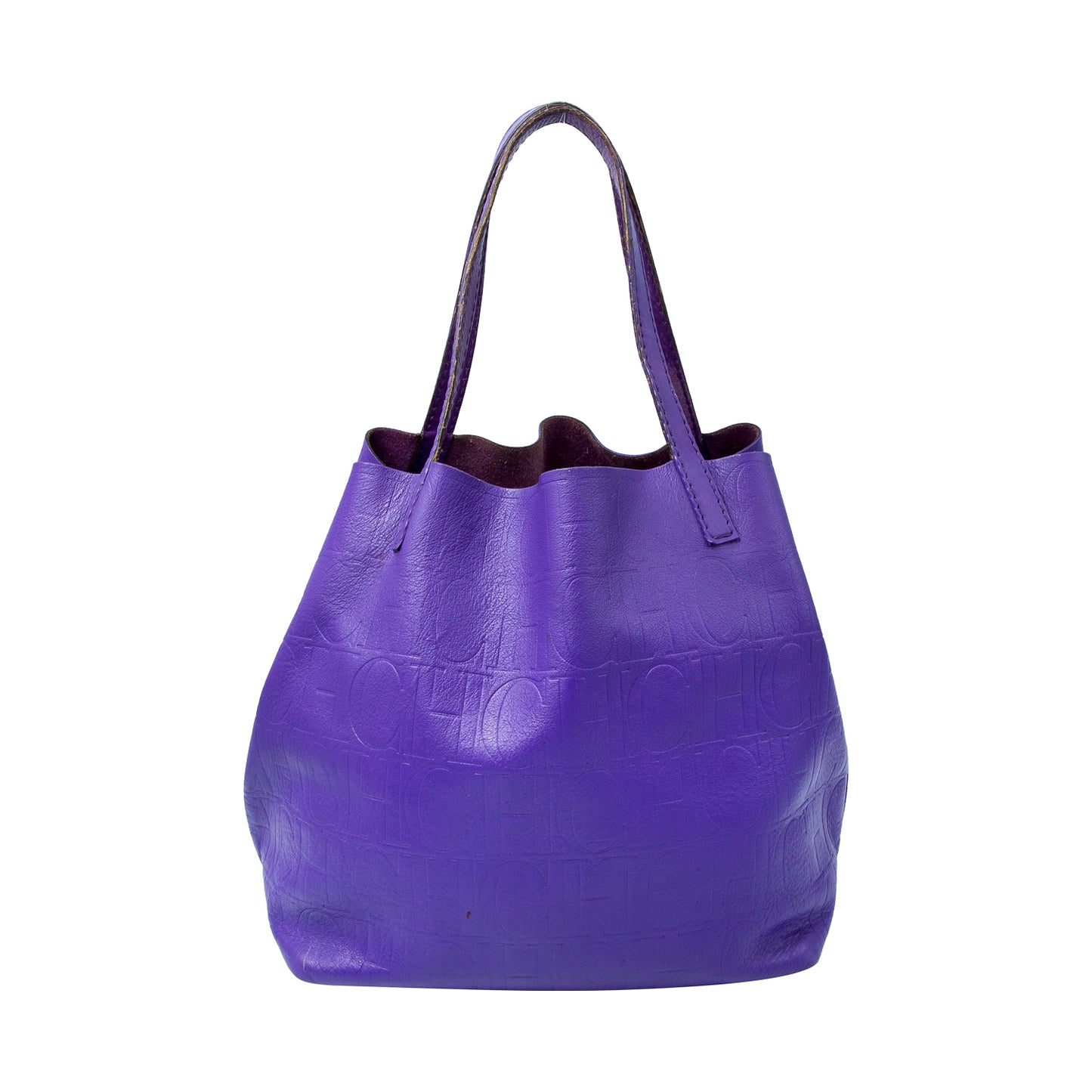 Bolso Matryoska en piel color morado