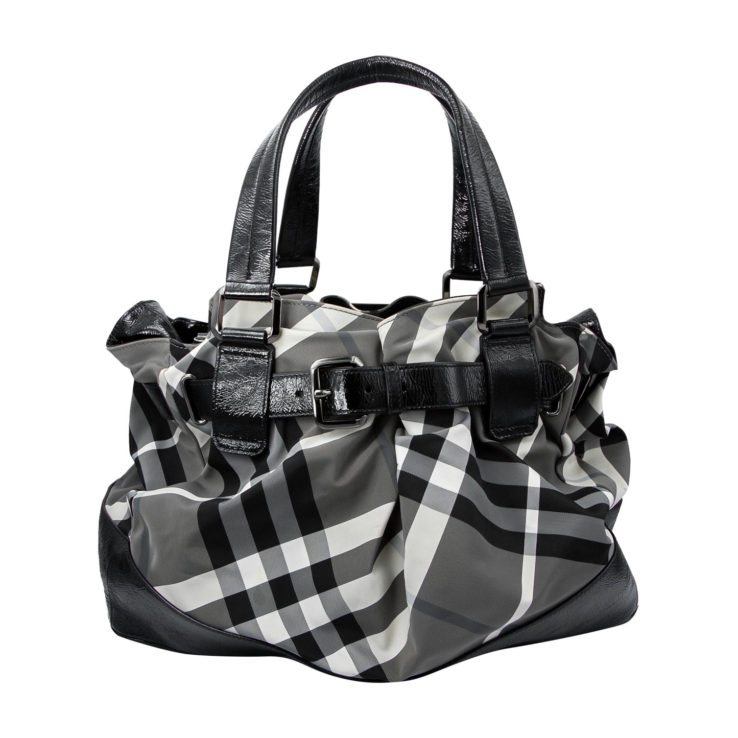 Bolso Check Nylon Negro