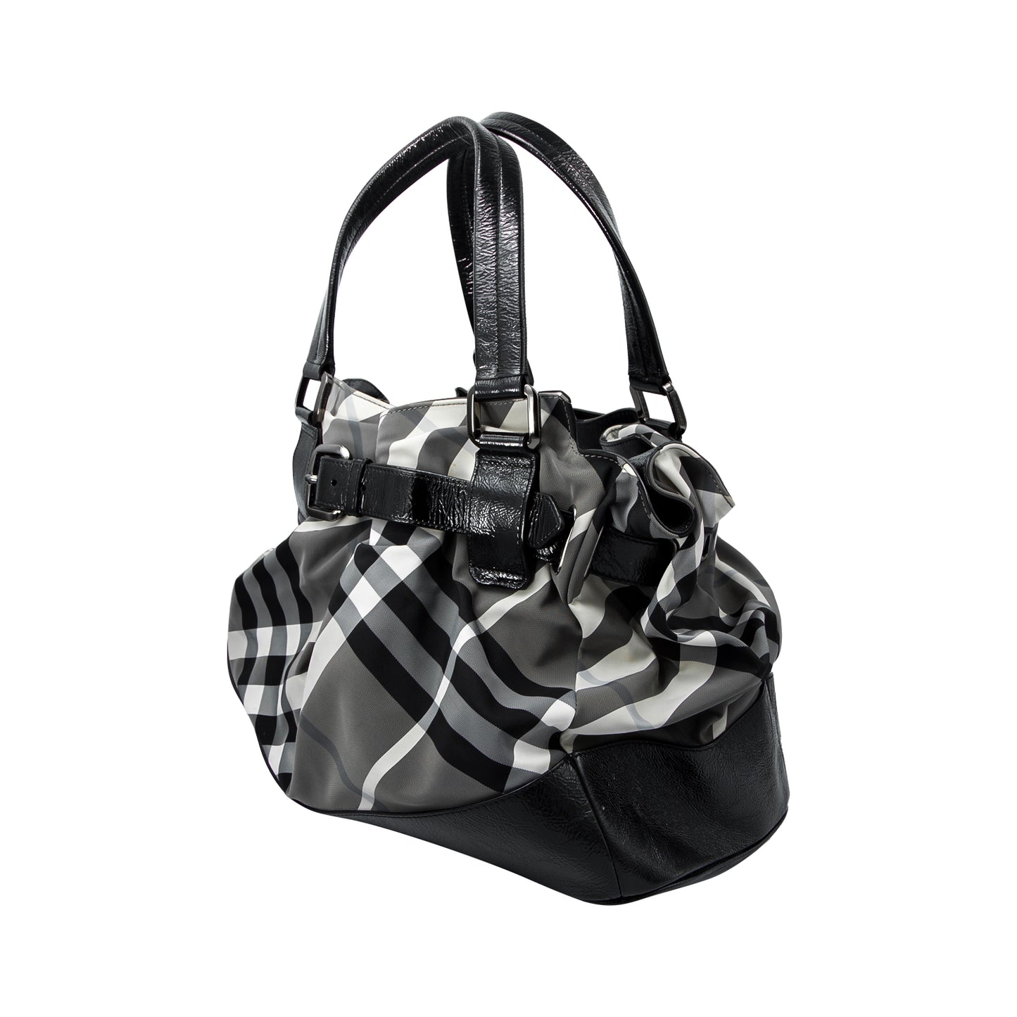 Bolso Check Nylon Negro