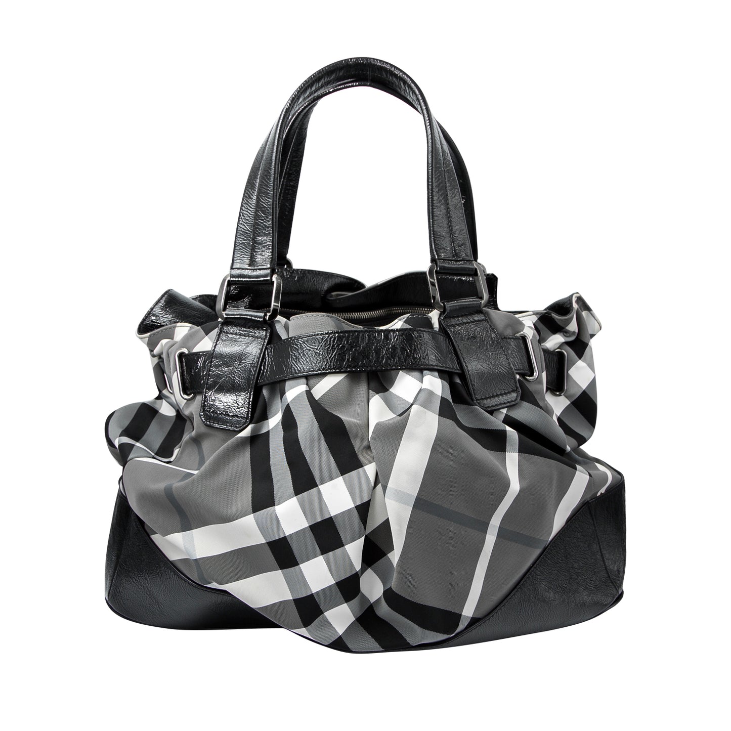 Bolso Check Nylon Negro